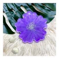 Lilac 3D Resin Flower Coaster