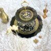 Classy black 2 tier Versace Platter