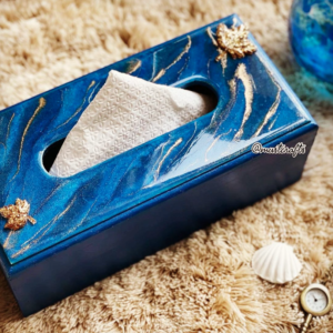 Galaxy Theme Resin Tissue Box