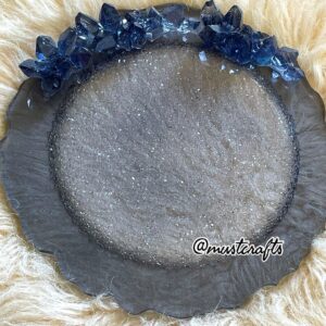 Black Druzy Vanity Tray, mustcrafts