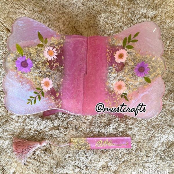 Pink Floral Rehal with Bookmark