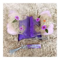 Purple Floral Rehal Set