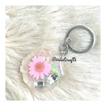 Resin Flower Keychain